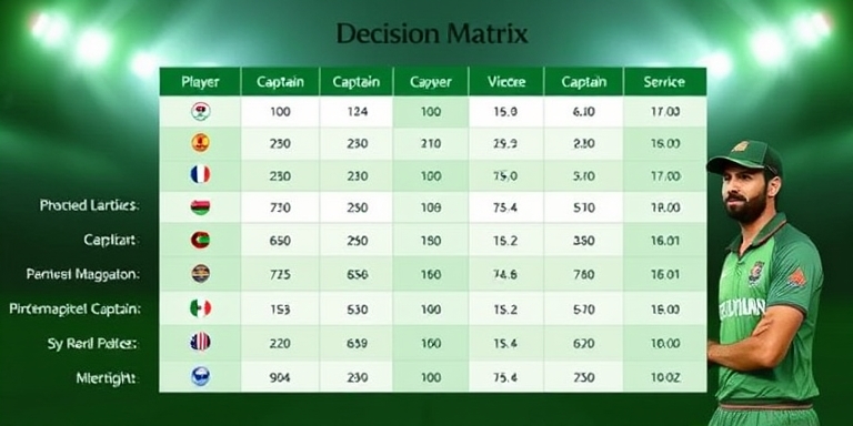 Daman Game Pro captain decision matrix